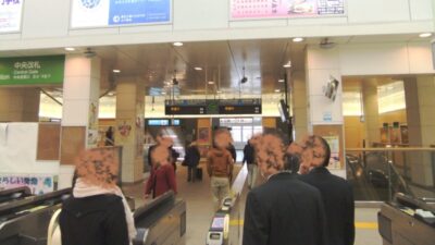 3.11直後のJR蒲田駅・その1