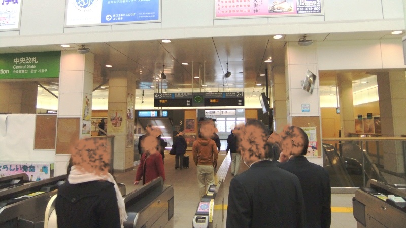 3.11直後のJR蒲田駅・その1